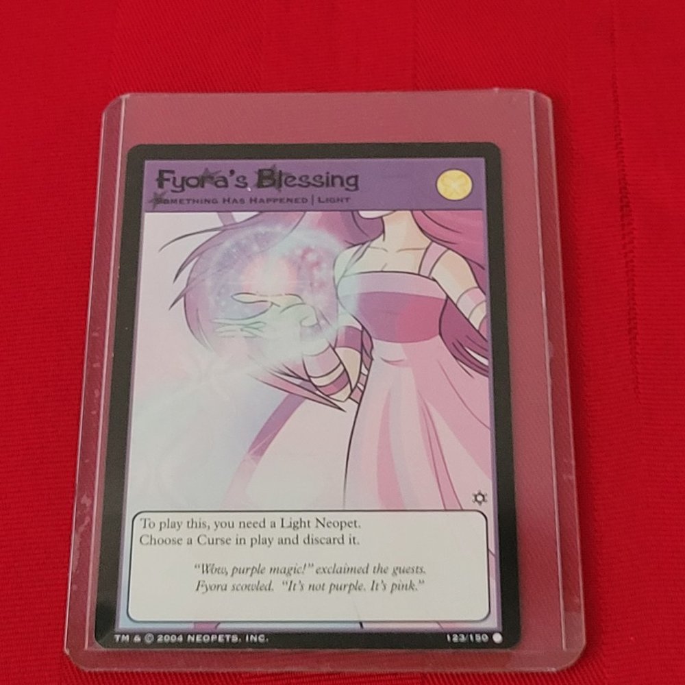 2004 NEOPETS, FYORA'S BLESSING CARD!!!